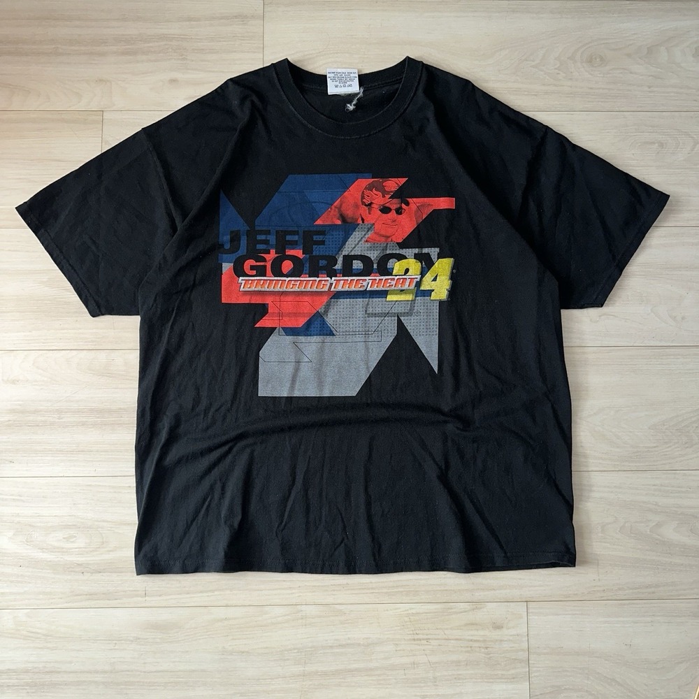 VTG Chase Authentics 90s Double Sided Nascar Jeff Gordon #24‎ Dupont T-Shirt XL